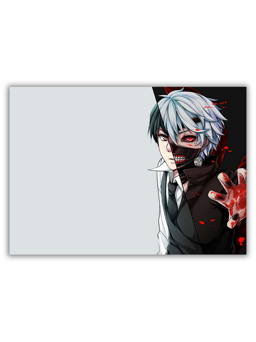 фото Магнит на холодильник drabs большой - a4, tokyo ghoul, сбоку картинки