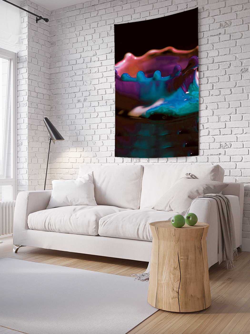 

Вертикальное фотопанно на стену JoyArty Красочная капля 150x200 см, Красочная капля