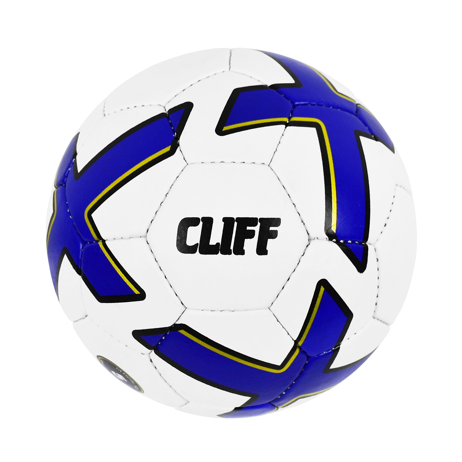 

Мяч футбольный CLIFF CF-60,  размер, PU Grippy, бело-синий, Белый