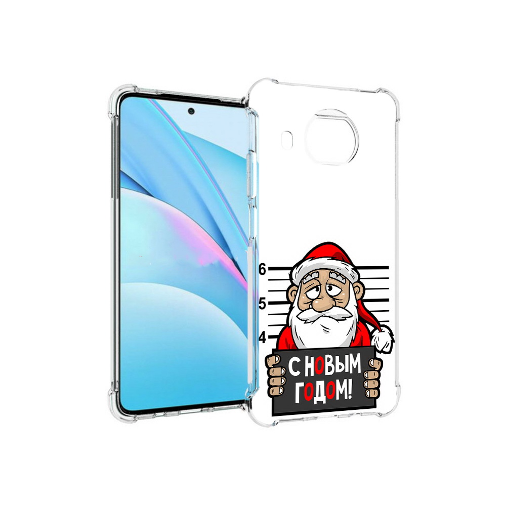 

Чехол MyPads Tocco для Xiaomi Mi 10T Lite ДМ с новым годом заключенный (PT154732.269.59), Прозрачный, Tocco