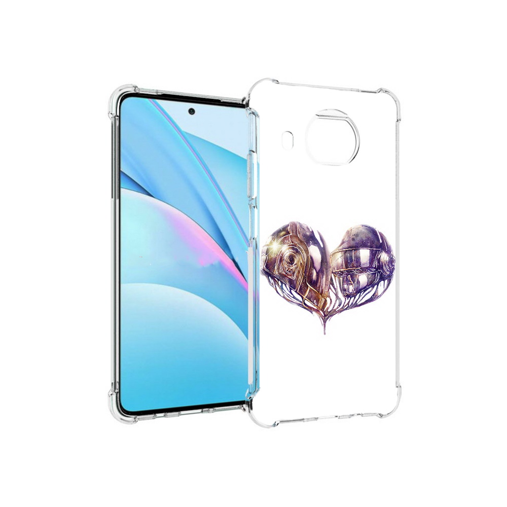 

Чехол MyPads Tocco для Xiaomi Mi 10T Lite сердце абстракция (PT154732.269.596), Прозрачный, Tocco