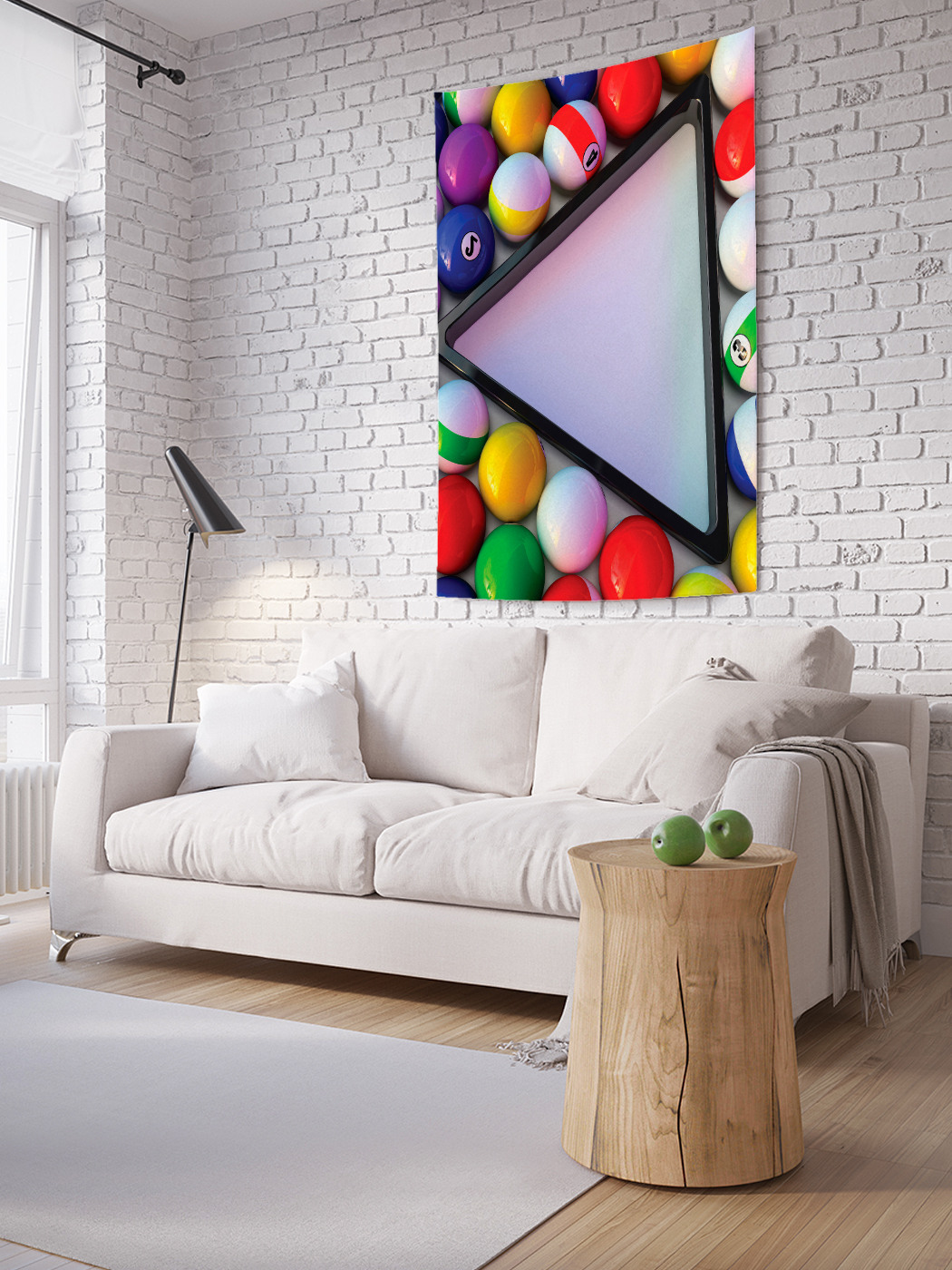 

Вертикальное фотопанно на стену JoyArty Бильярдные шары 150x200 см, Бильярдные шары