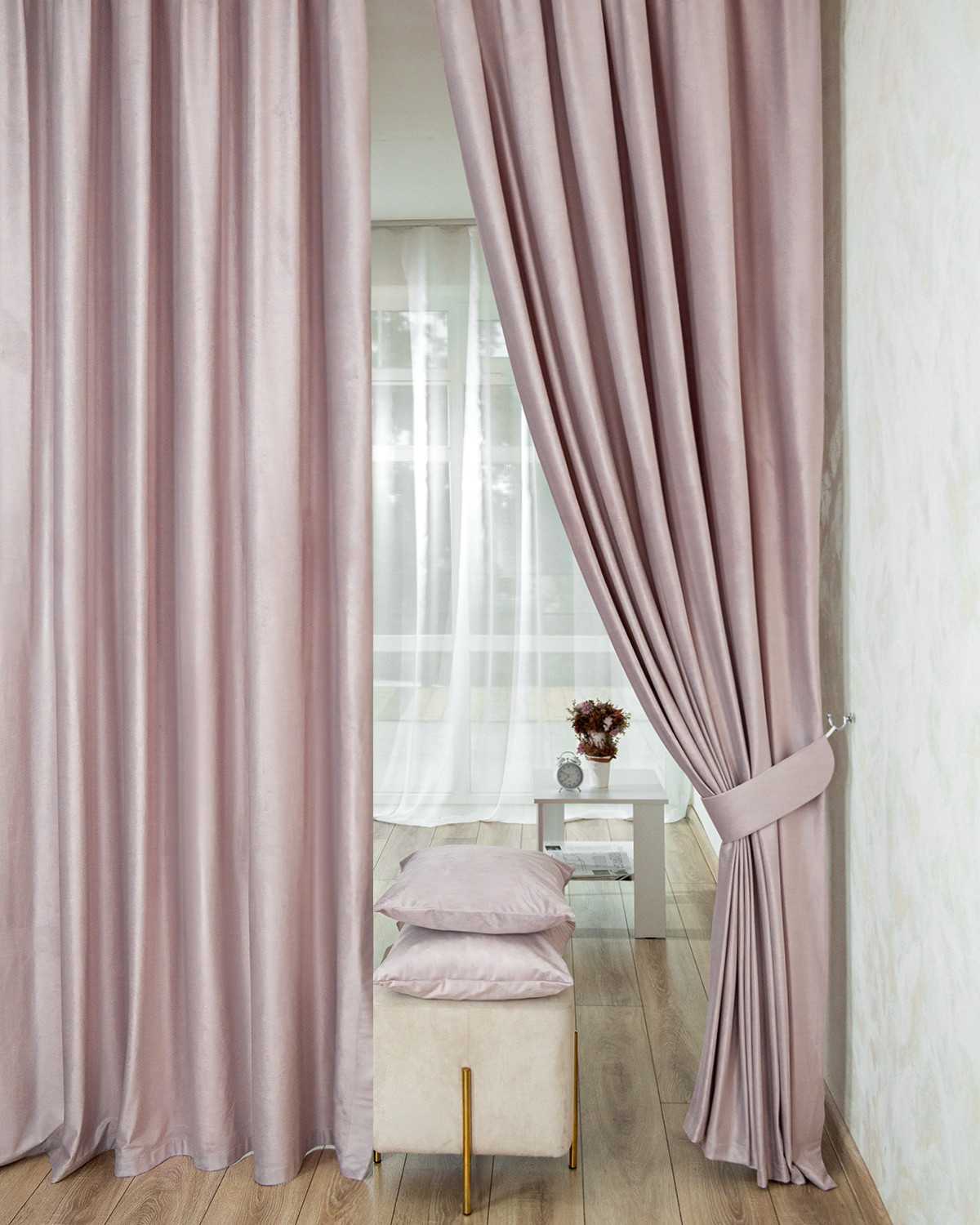 

Комплект штор бархат 600х250 Беллиссимо Лотос Evrika Home, Беллиссимо 2ш
