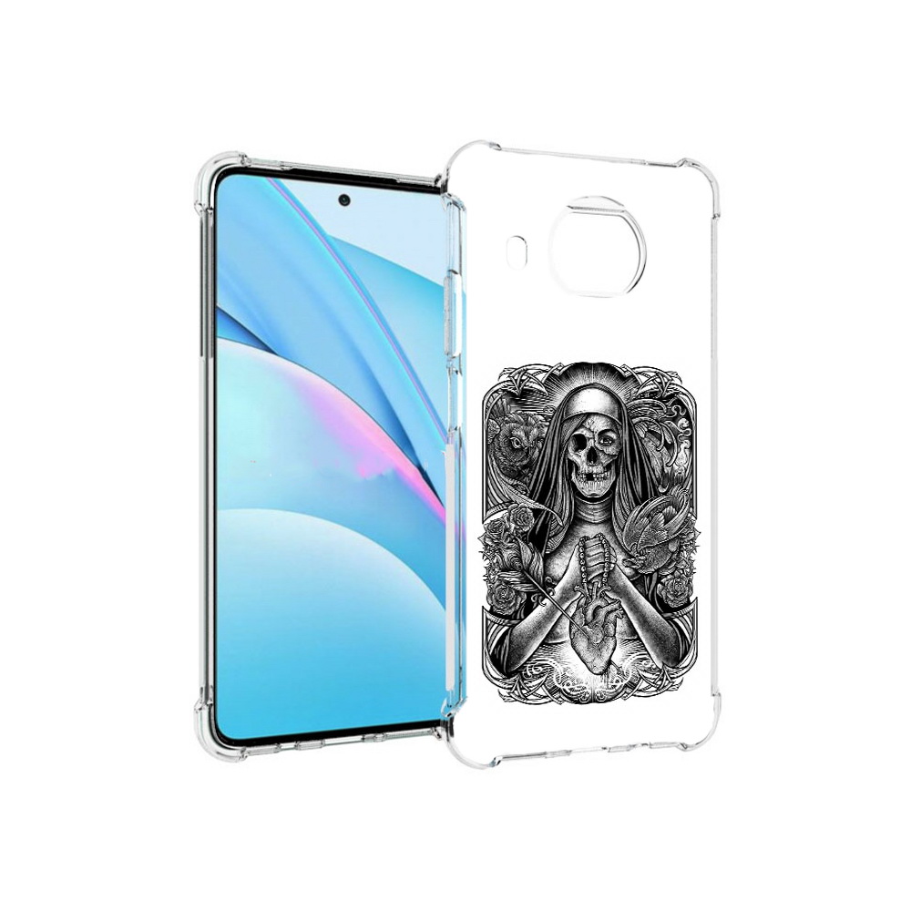 

Чехол MyPads Tocco для Xiaomi Mi 10T Lite скелет с сердцем (PT154732.269.603), Прозрачный, Tocco