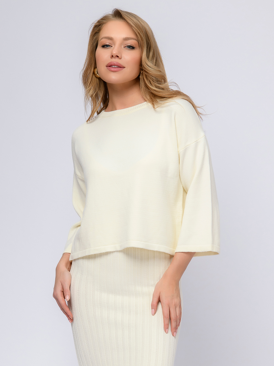 

Джемпер женский 1001dress 0302864MK белый, 0302864MK