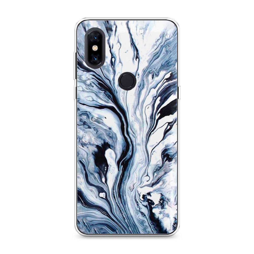 

Чехол Awog на Xiaomi Mi Mix 3 "Голубой минерал мрамор", Разноцветный, 34950-3