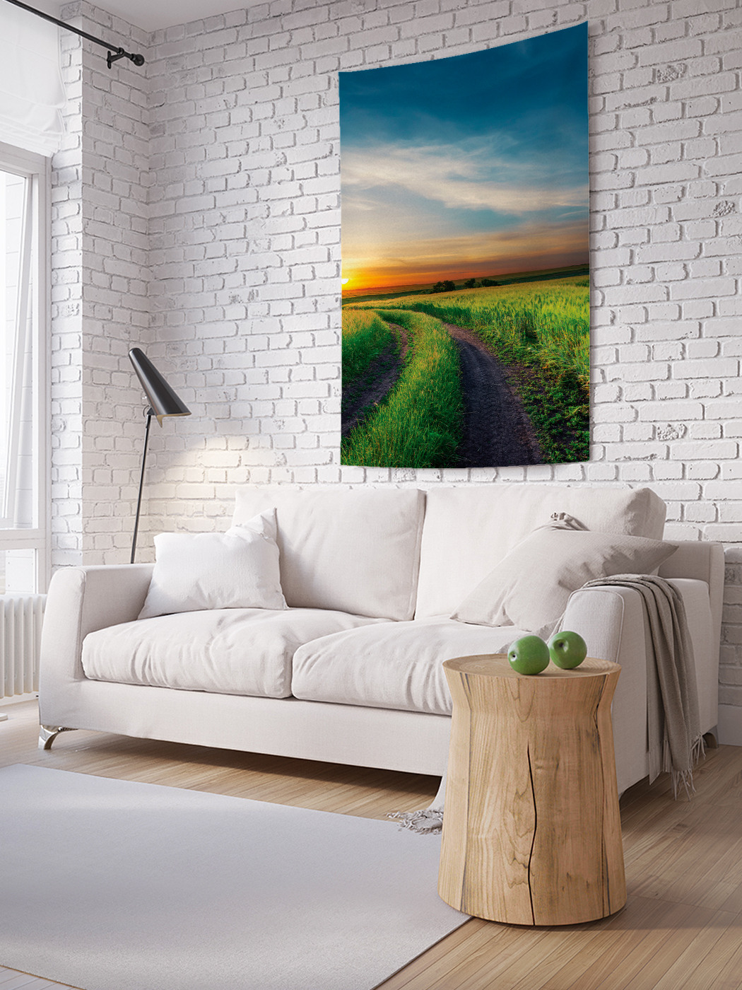 

Вертикальное фотопанно на стену JoyArty Полевой закат 150x200 см, Полевой закат