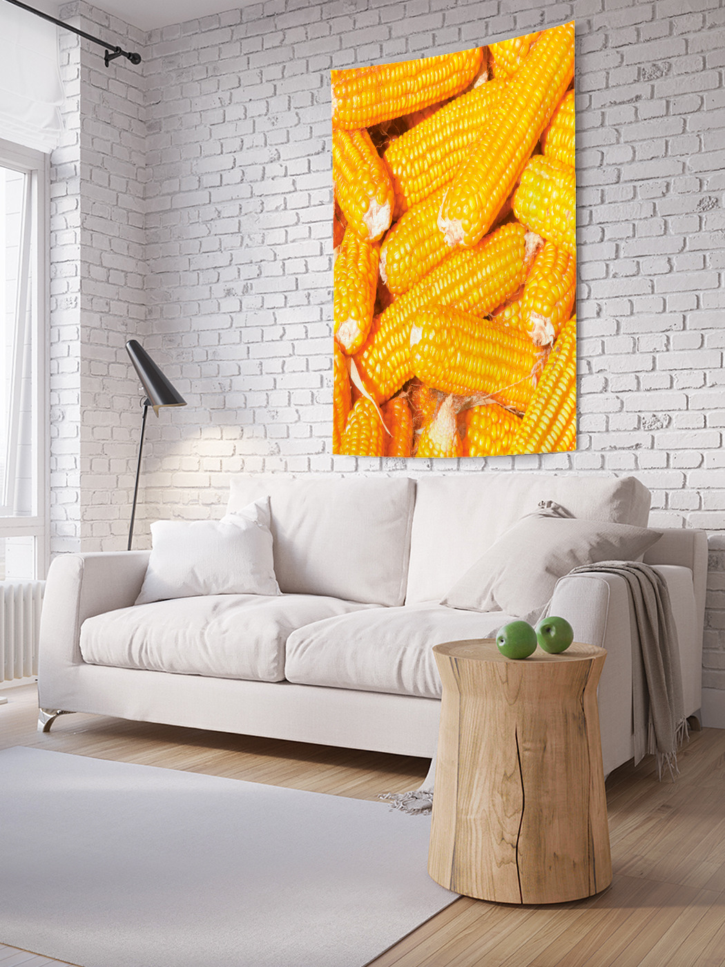 

Вертикальное фотопанно на стену JoyArty Кукурузные запасы 150x200 см, Кукурузные запасы