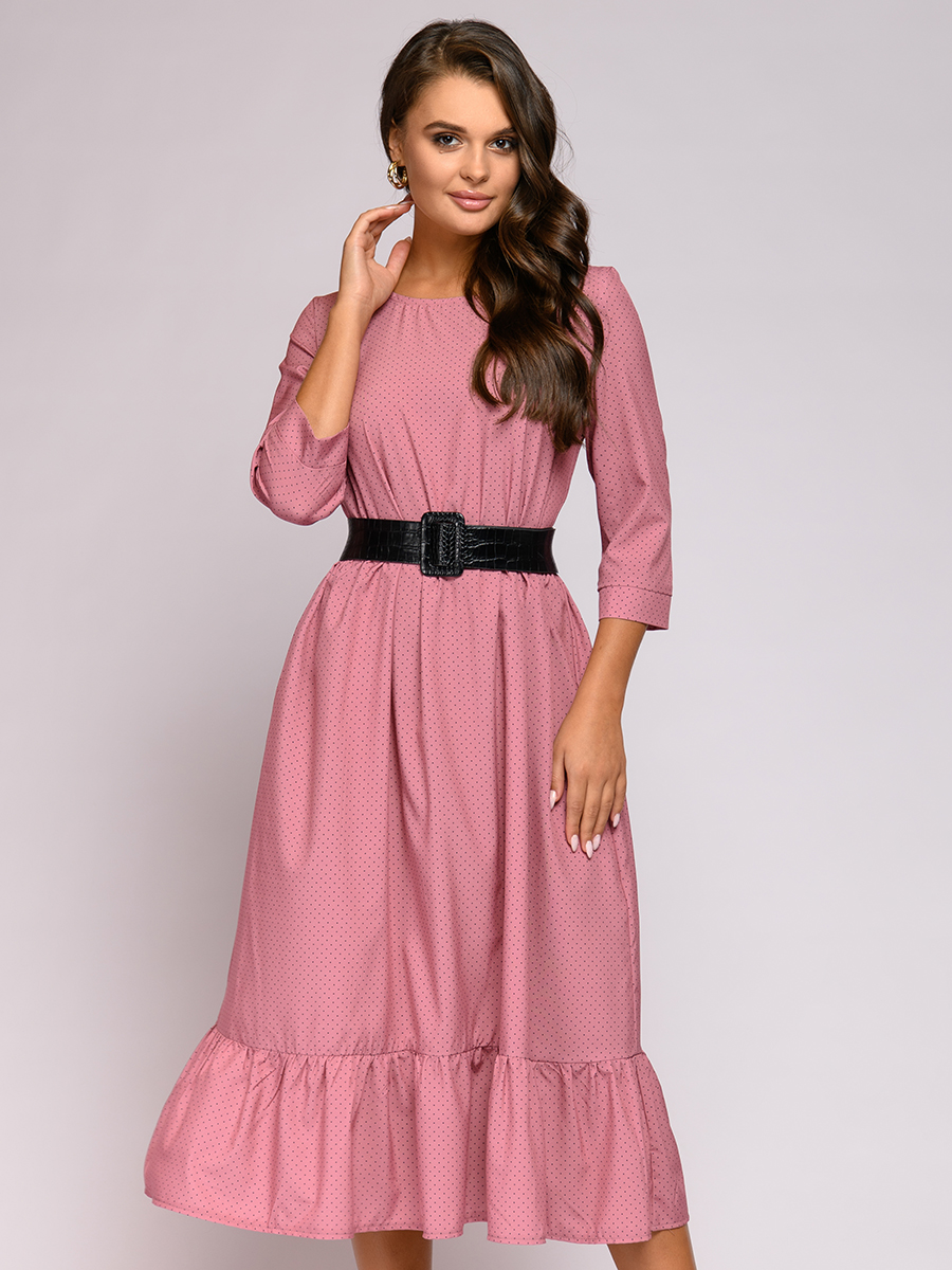 

Платье женское 1001dress 0112001-01903 розовое OS, 0112001-01903