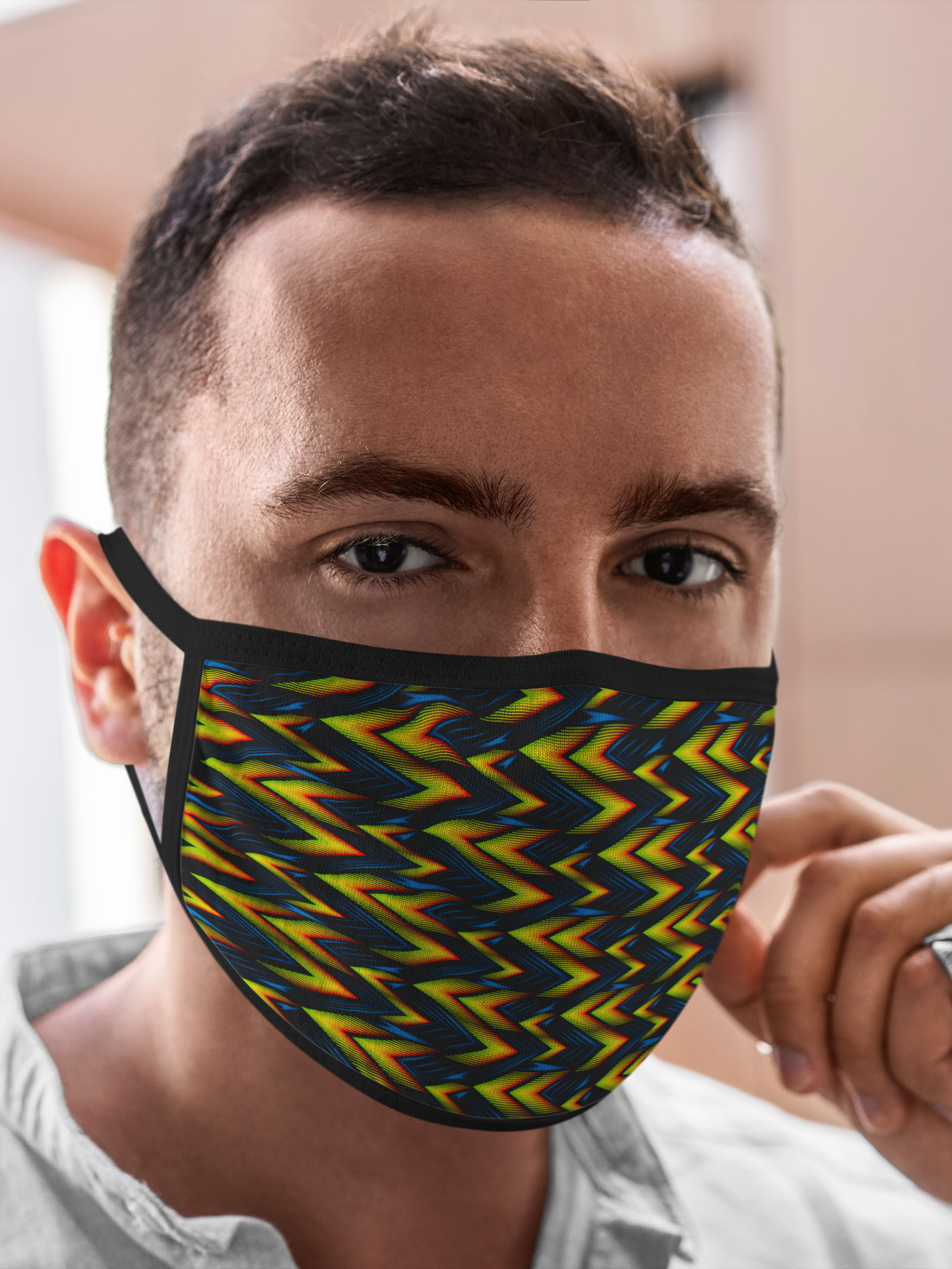 

Многоразовая маска унисекс Burnettie Текстуры Zigzag, Разноцветный, Текстуры Zigzag