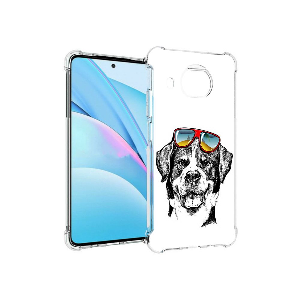 

Чехол MyPads Tocco для Xiaomi Mi 10T Lite счастливая собака (PT154732.269.631), Прозрачный, Tocco