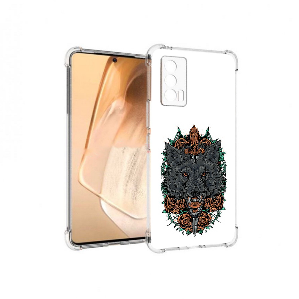 

Чехол MyPads Tocco для Vivo iQOO Neo 5 красивый злой волк (PT226960.398.409), Прозрачный, Tocco