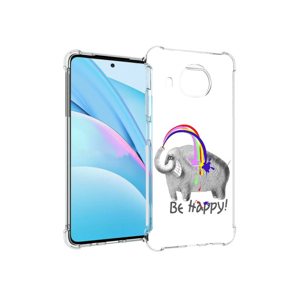 

Чехол MyPads Tocco для Xiaomi Mi 10T Lite счастливый слон (PT154732.269.632), Прозрачный, Tocco