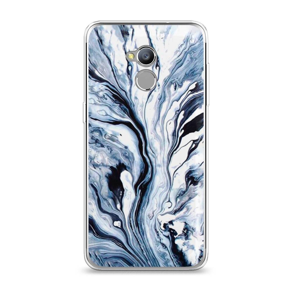 

Чехол Awog на ZTE Blade V7 Lite / ЗТЕ Блэйд V7 Lite "Голубой минерал мрамор", 130450-3
