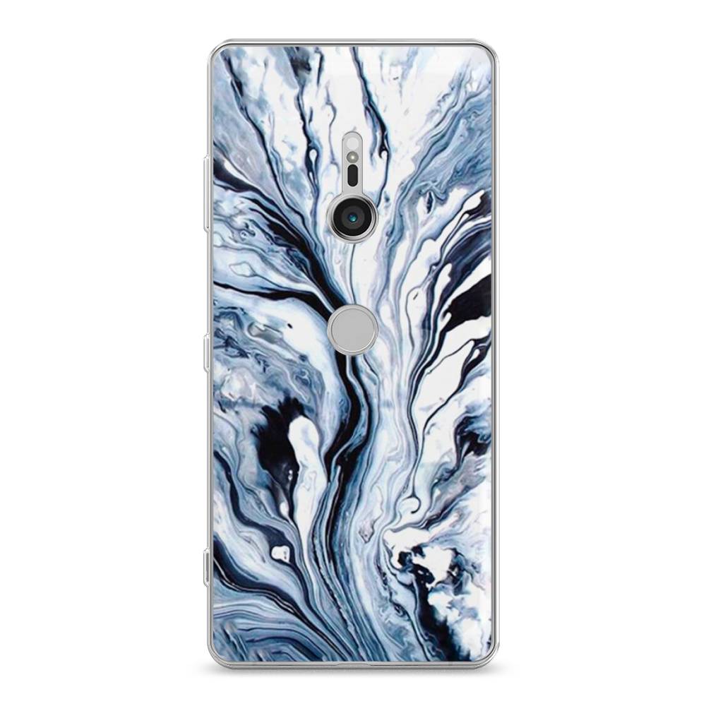 

Чехол Awog на Sony Xperia XZ3 "Голубой минерал мрамор", Разноцветный, 53650-3