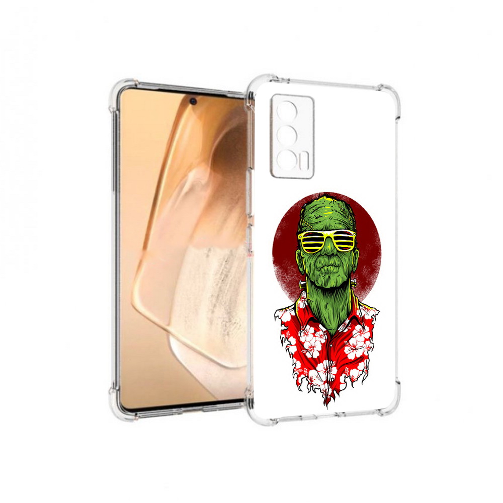 

Чехол MyPads Tocco для Vivo iQOO Neo 5 крутой зеленый мужчина в очках (PT226960.398.424), Прозрачный, Tocco