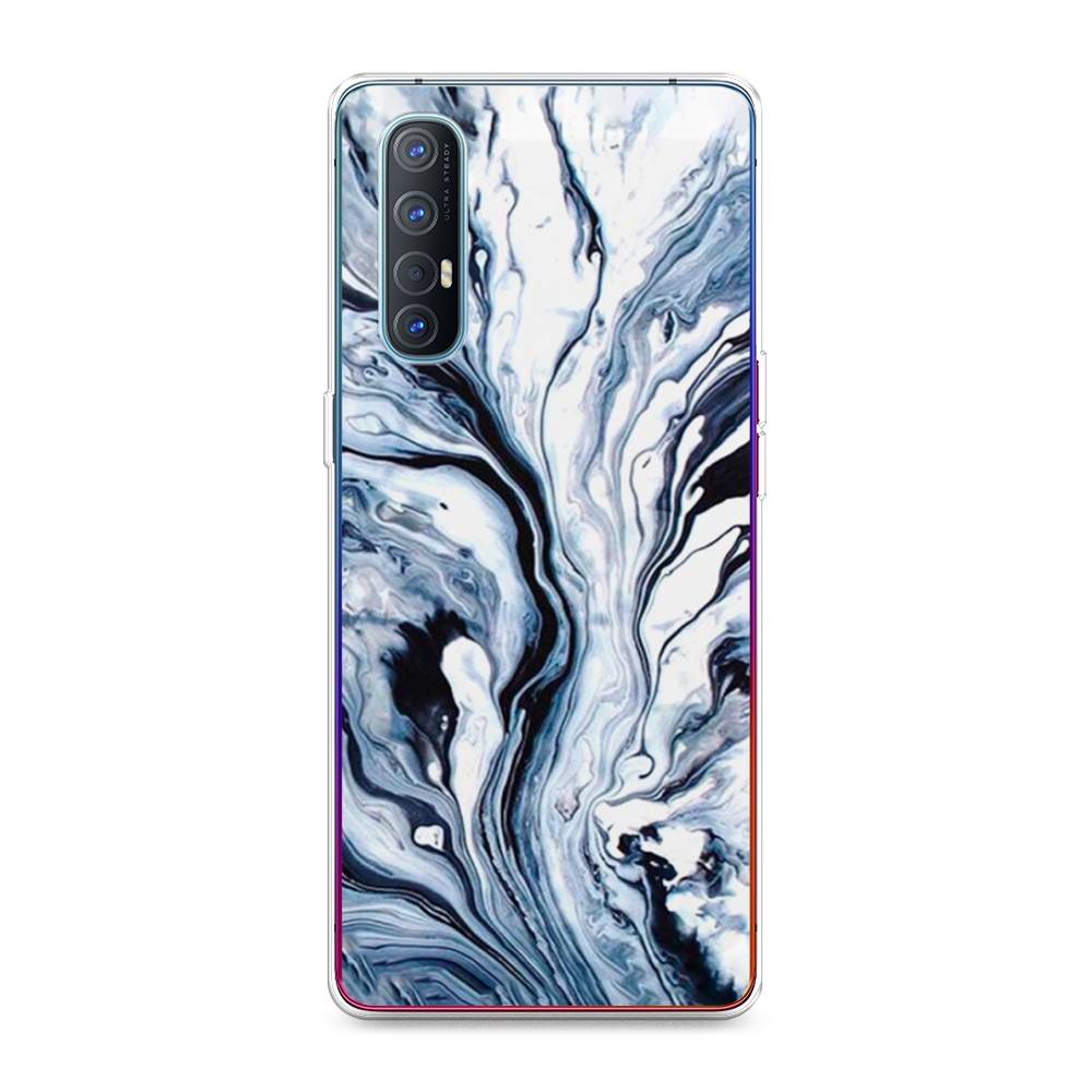 

Чехол Awog на Oppo Reno 3 Pro "Голубой минерал мрамор", Разноцветный, 252550-3