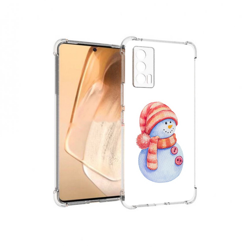

Чехол MyPads Tocco для Vivo iQOO Neo 5 Веселый снеговик (PT226960.398.44), Прозрачный, Tocco