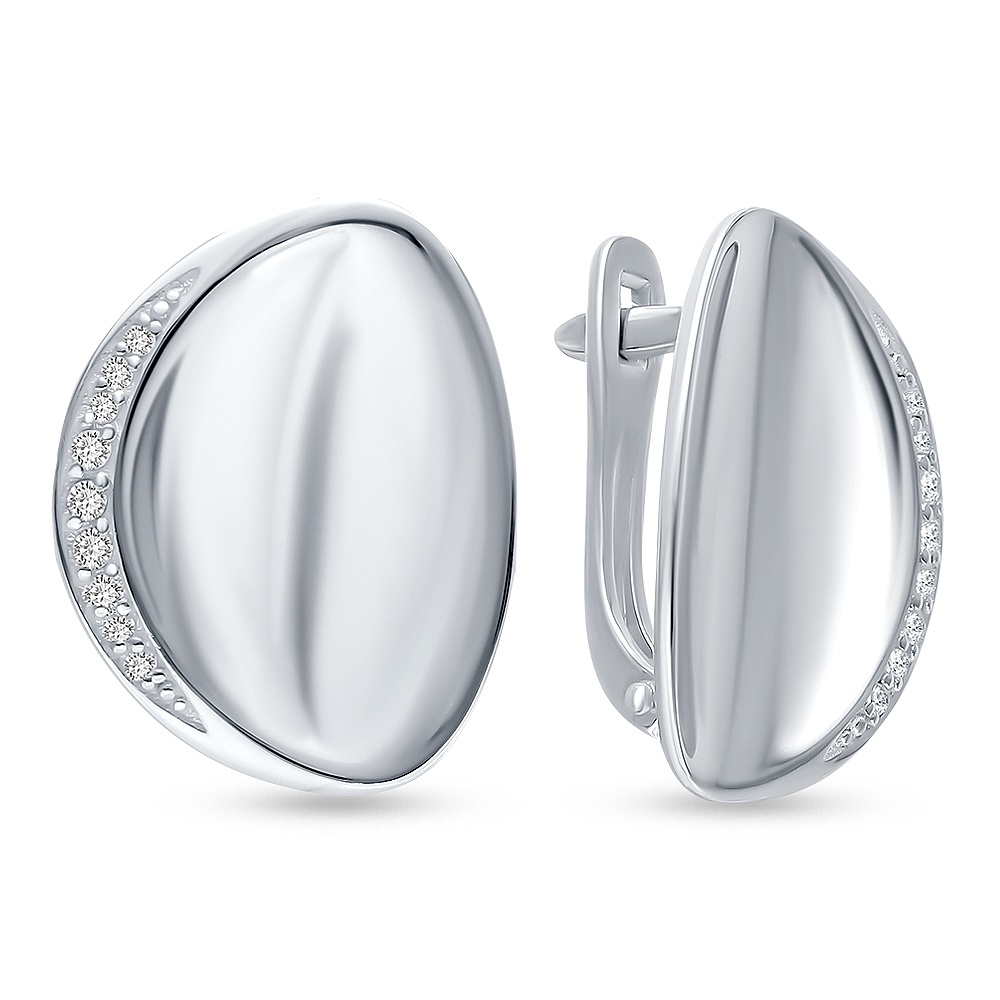 

Серьги из серебра 585Gold 702010670, фианит, 702010670