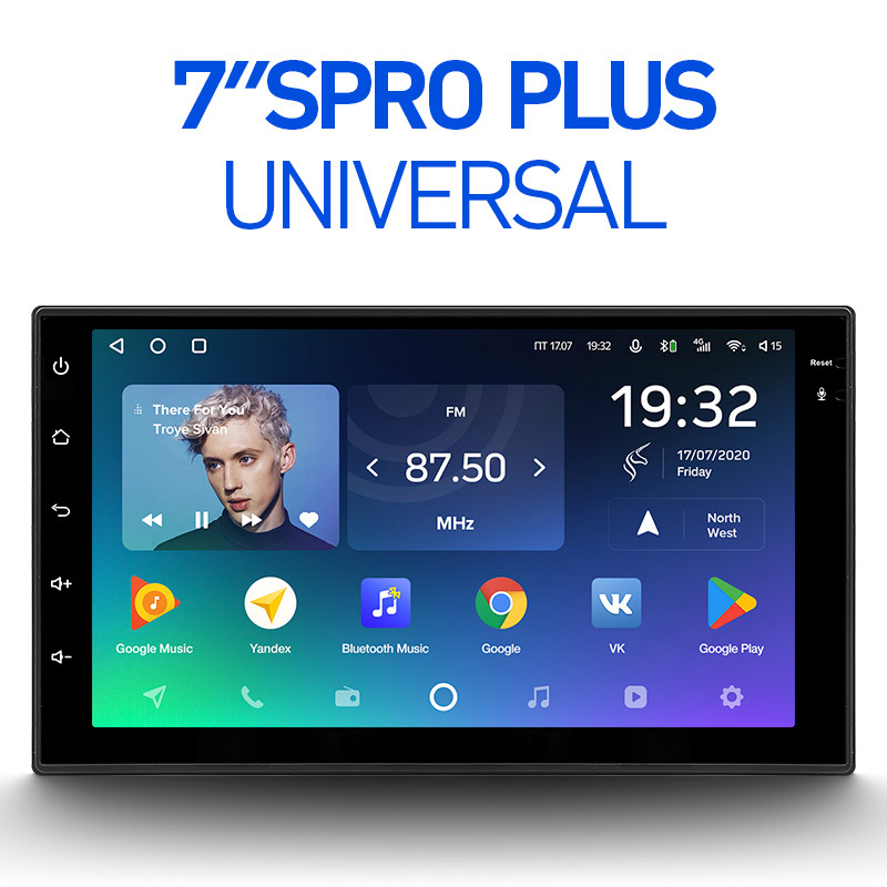 

Магнитола универсальная с экраном 7" Teyes Spro Plus 4+64Gb