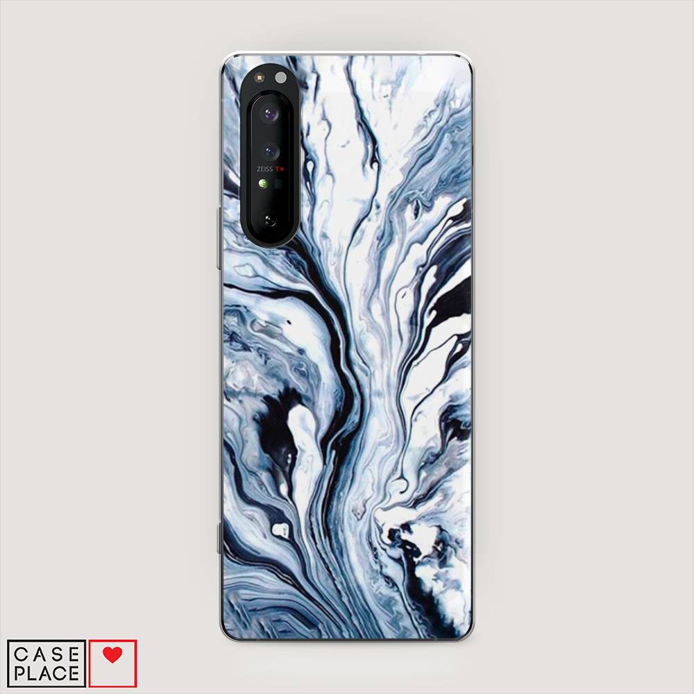 

Чехол Awog на Sony Xperia 1 II "Голубой минерал мрамор", Разноцветный, 54550-3