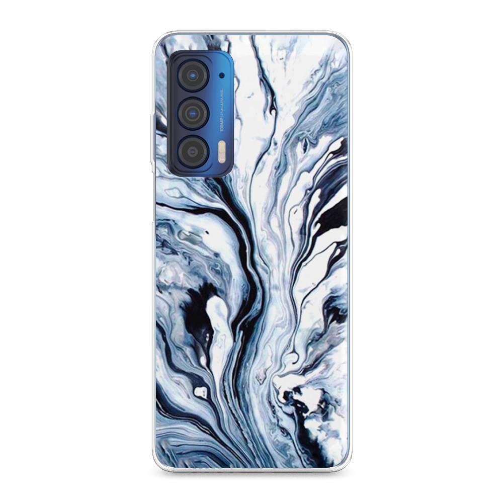 

Чехол Awog на Motorola Edge (2021) "Голубой минерал мрамор", Разноцветный, 242950-3