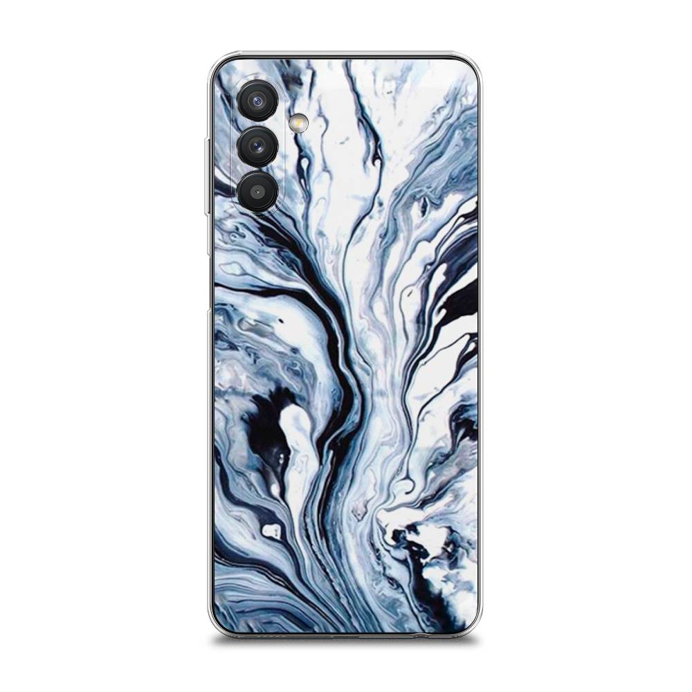 

Чехол Awog на Samsung Galaxy A13 5G / Самсунг A13 5G "Голубой минерал мрамор", Разноцветный, 2104150-3