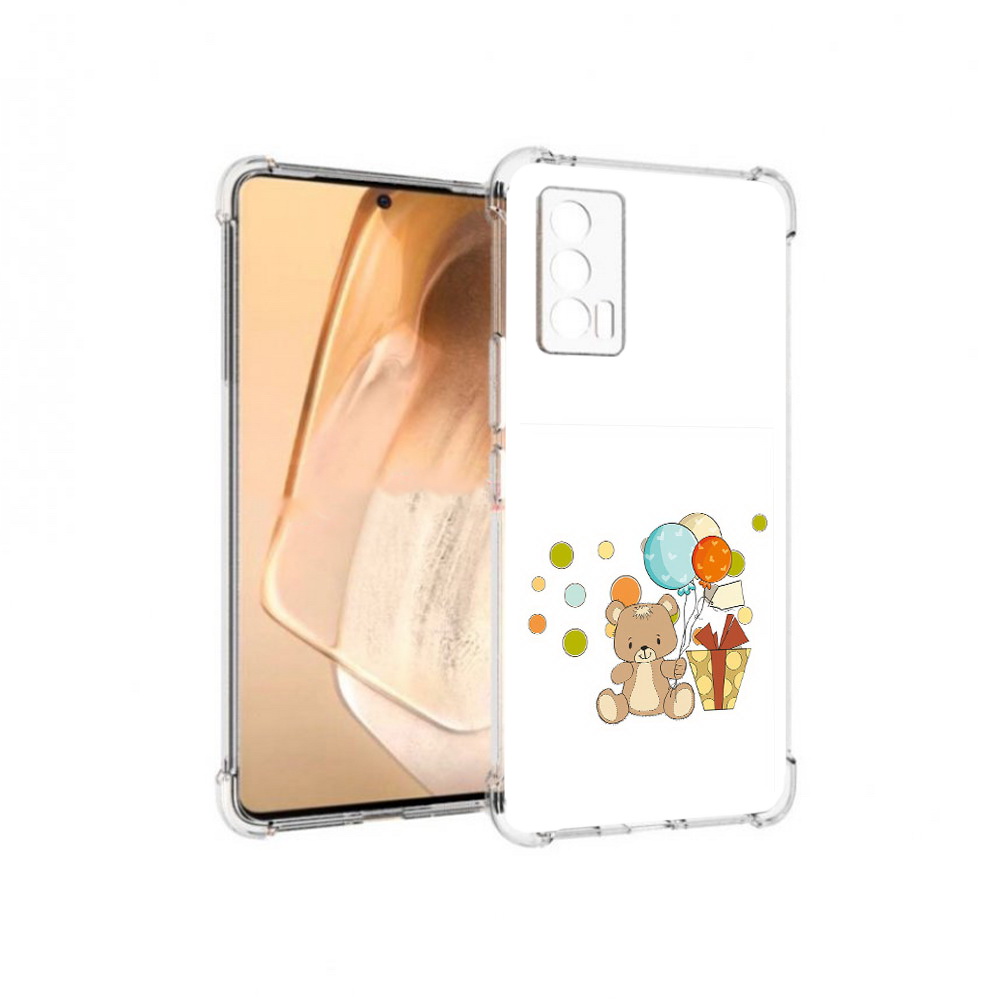 

Чехол MyPads Tocco для Vivo iQOO Neo 5 медвеженок с подарком (PT226960.398.470), Прозрачный, Tocco