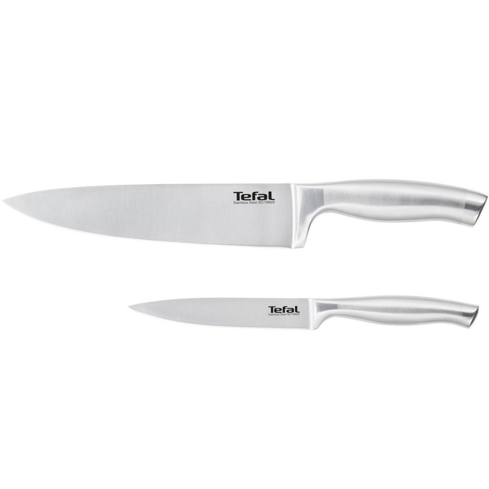 

Набор кухонных ножей Tefal из нержавеющей стали, 2 предмета, серебристый, K1700574+K1700274