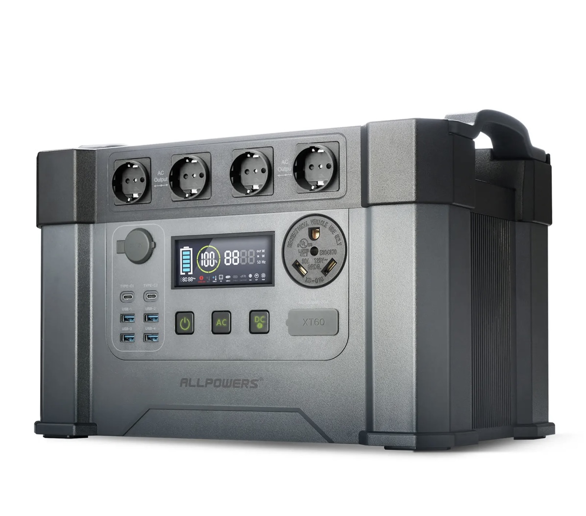 

Внешний аккумулятор AllPower 405405mAh, черный, S2000