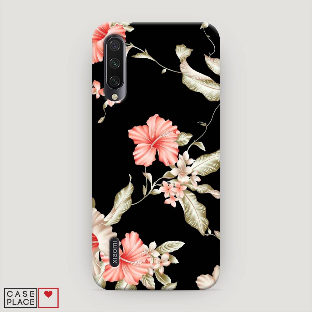 

Пластиковый чехол "Цветы на черном" на Xiaomi Mi CC9E, 35920-6