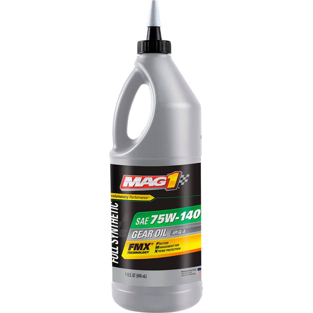 Синтетическое трансмиссионное масло MAG1 Full Synthetic 75W-140 GL-5 Gear Oil, 946 мл MAG0