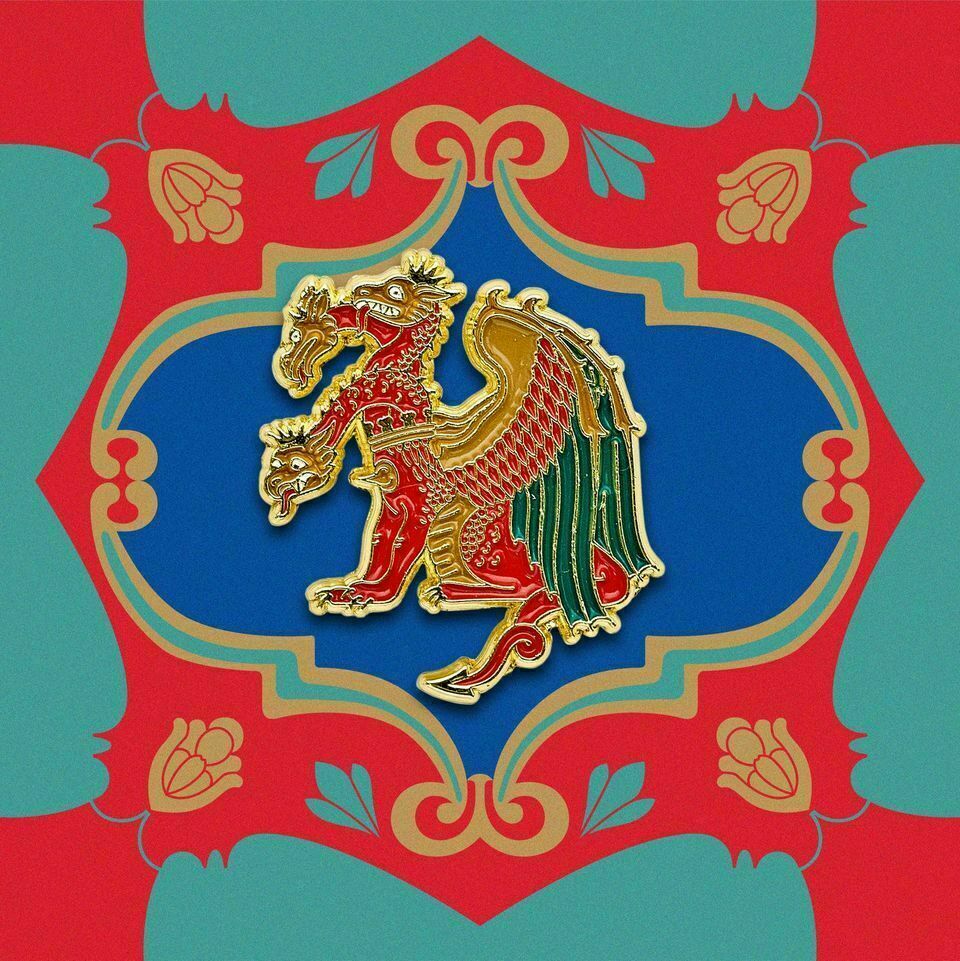 

Значок металлический Змей Горыныч