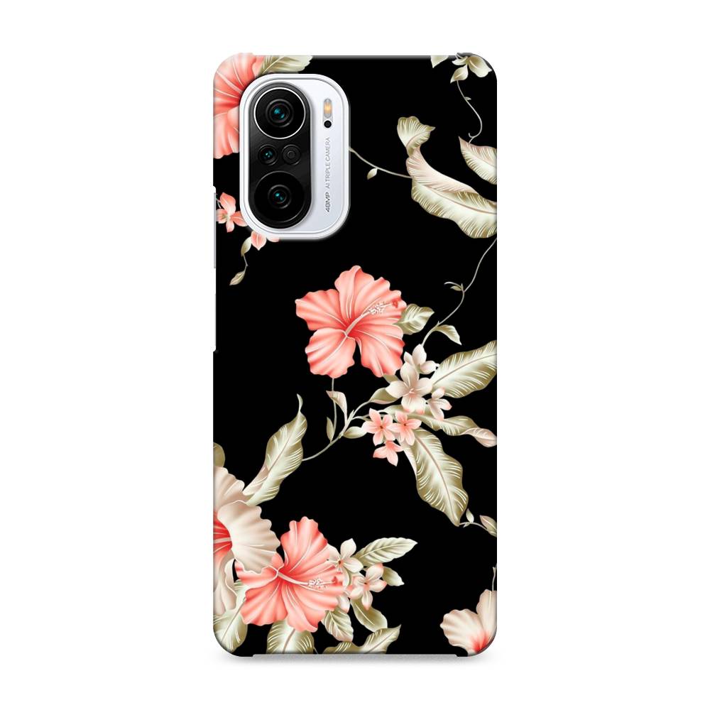 

Пластиковый чехол "Цветы на черном" на Xiaomi Poco F3, 310120-6
