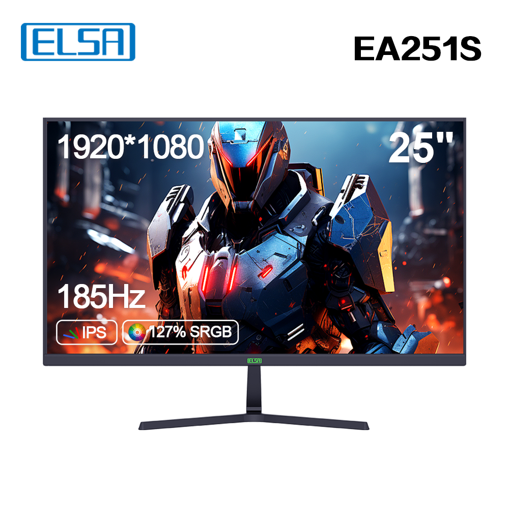 

25" Монитор ELSA EA251S Black 185Hz 1920x1080 IPS, Черный, EA251S