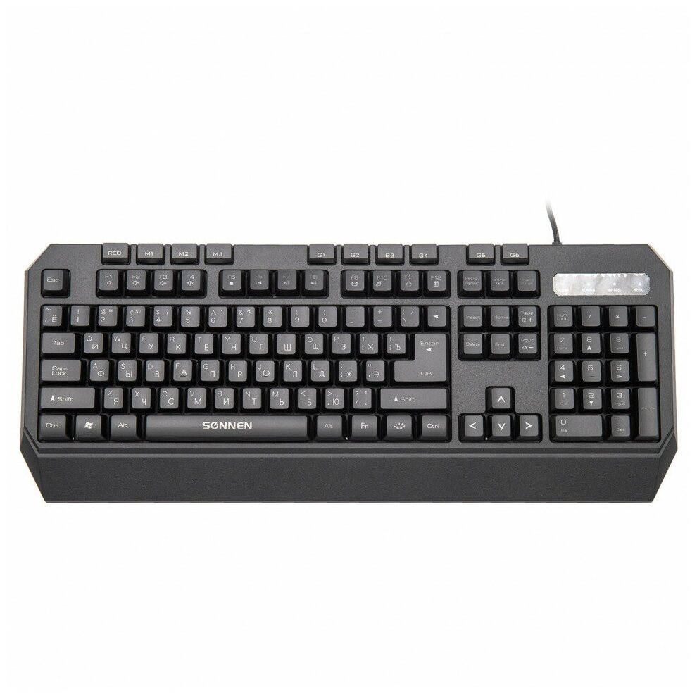 Проводная игровая клавиатура Sonnen KB-7700 Black