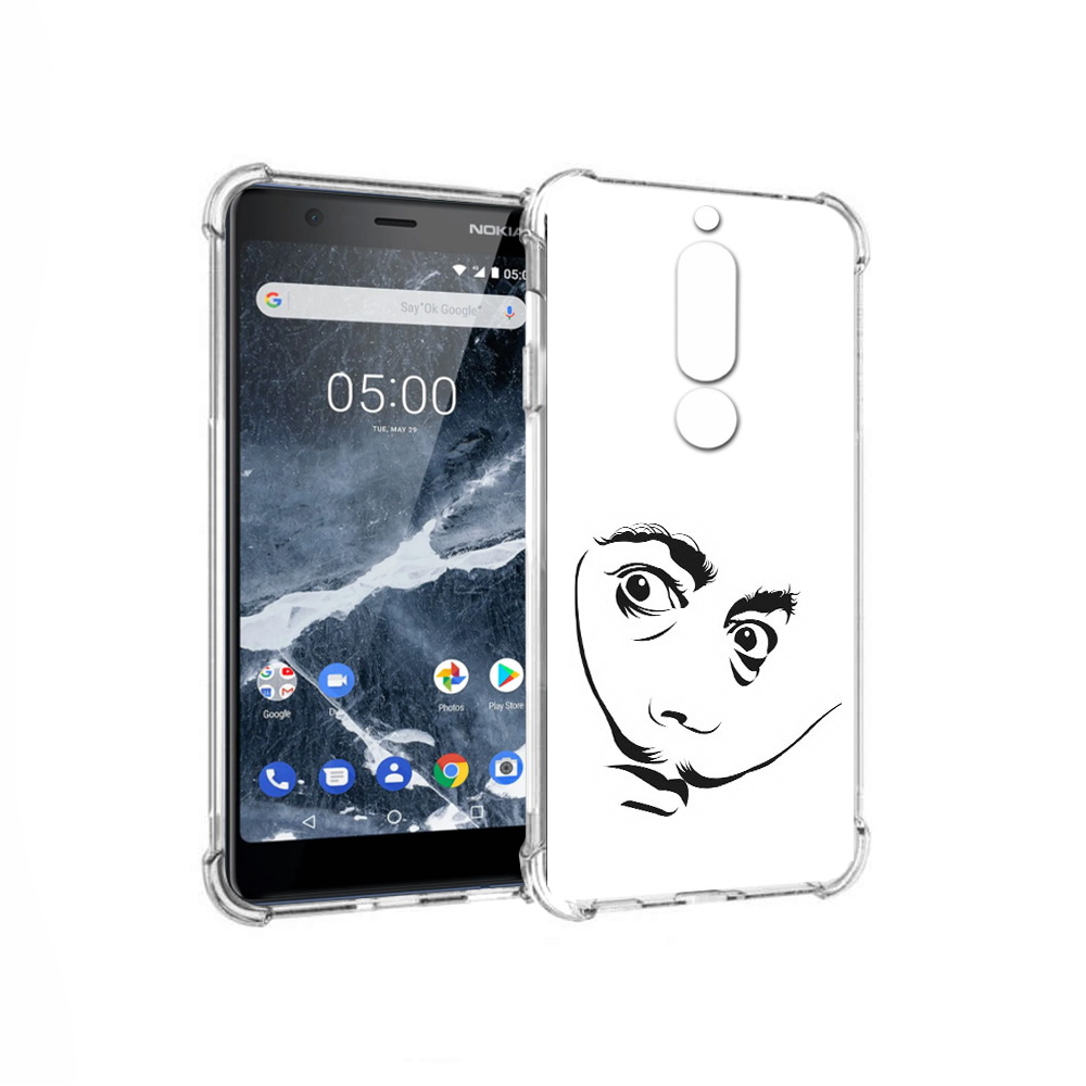 

Чехол MyPads Tocco для Nokia 5.1 мужчина с длинными усами (PT114144.121.487), Прозрачный, Tocco