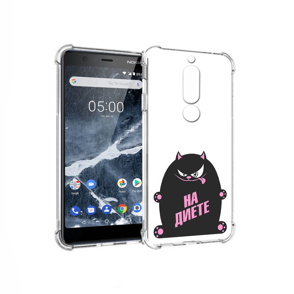 

Чехол MyPads Tocco для Nokia 5.1 на диете (PT114144.121.492), Прозрачный, Tocco