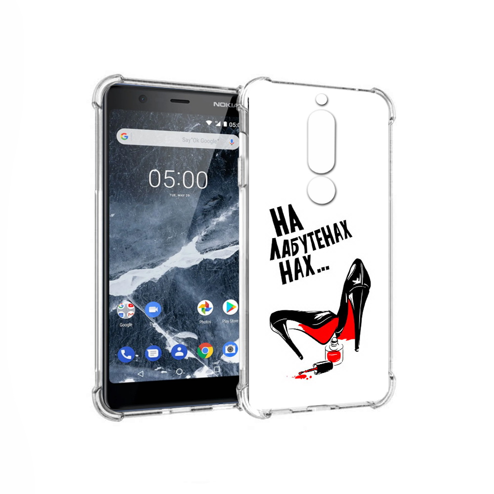 

Чехол MyPads Tocco для Nokia 5.1 на лабутенах (PT114144.121.493), Прозрачный, Tocco