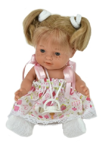 фото Кукла-пупс lamagik девочка в платье, блондинка, 30 см, 30000u