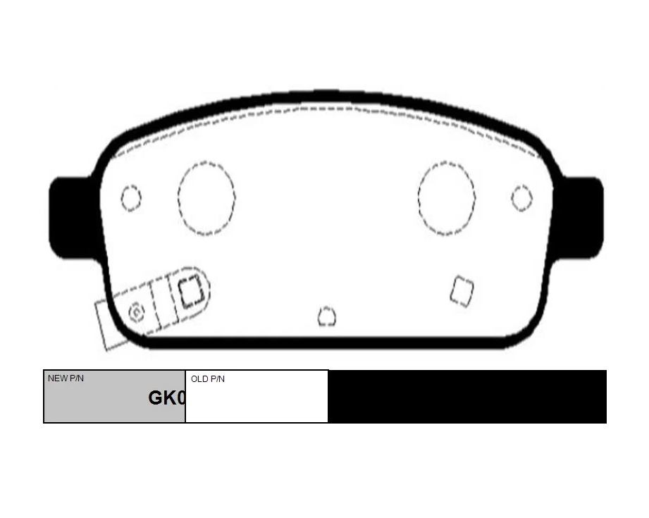 

Колодки дисковые задние Opel Astra, Chevrolet Cruze 1.4-2.0 09> GK0450