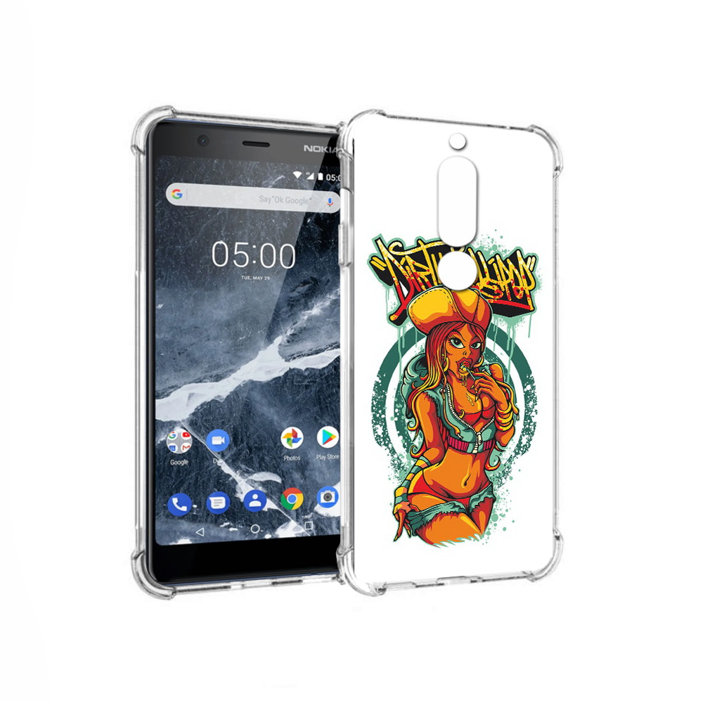 Чехол MyPads Tocco для Nokia 5.1 нарисованная девушка комикс (PT114144.121.500)