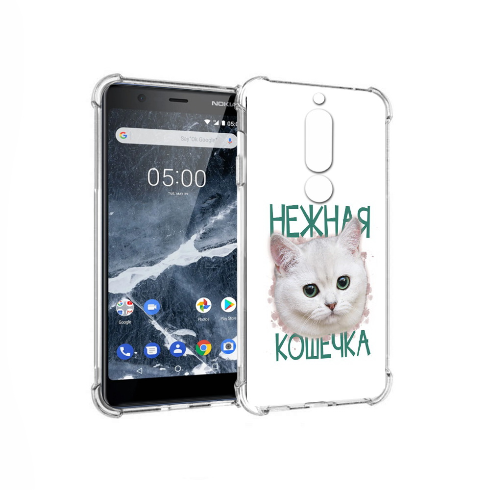 

Чехол MyPads Tocco для Nokia 5.1 нежная кошечка (PT114144.121.520), Прозрачный, Tocco