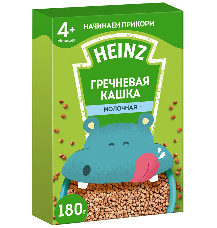 Каша Heinz гречневая молочная с 4 месяцев 180 г