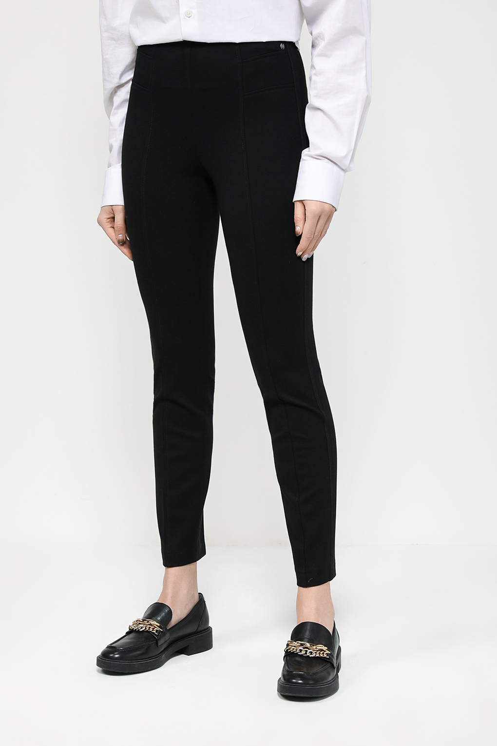 

Леггинсы женские Gerry Weber 122078-66211 черные 44R, Черный, 122078-66211