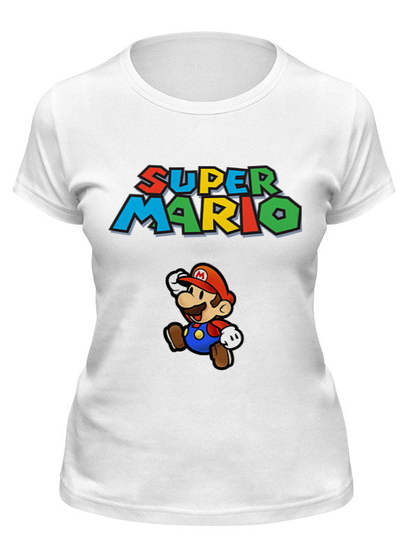 

Футболка женская Printio Super mario белая L, Белый, Super mario