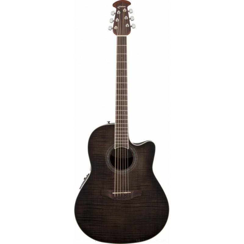 Гитара Ovation Cs24p-tbby Celebrity Standard Plus Mid Cutaway Trans Black Flame Maple