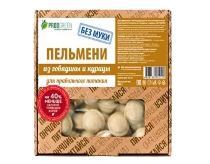 фото Пельмени prodgreen легкие из говядины и свинины без муки замороженные 400 г