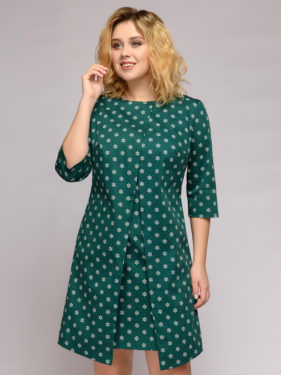 

Платье женское 1001dress DA00020 зеленое 50, DA00020