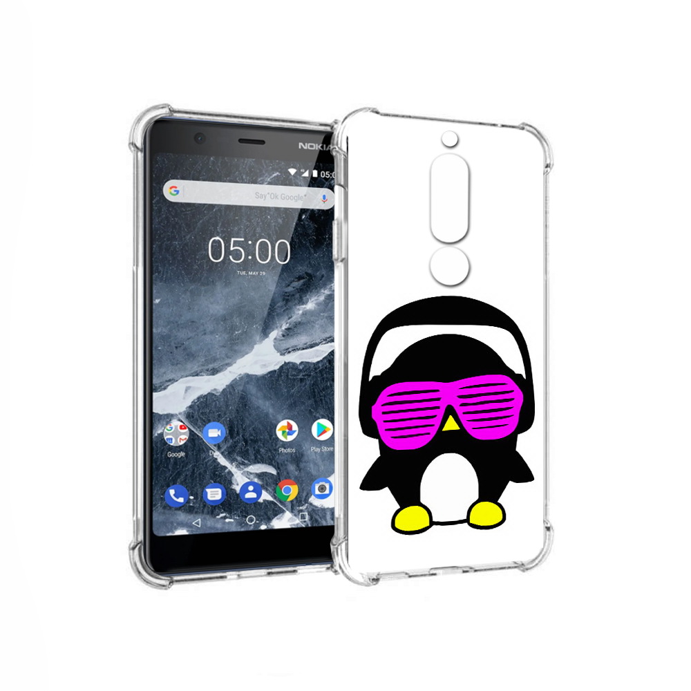 

Чехол MyPads Tocco для Nokia 5.1 пингвин (PT114144.121.541), Прозрачный, Tocco